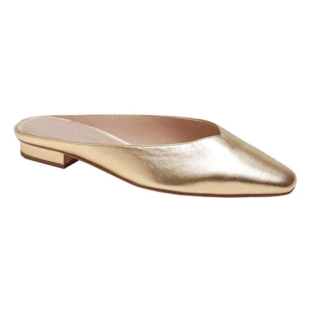 Banana Republic Mule Slides 8.5 Gold EUC